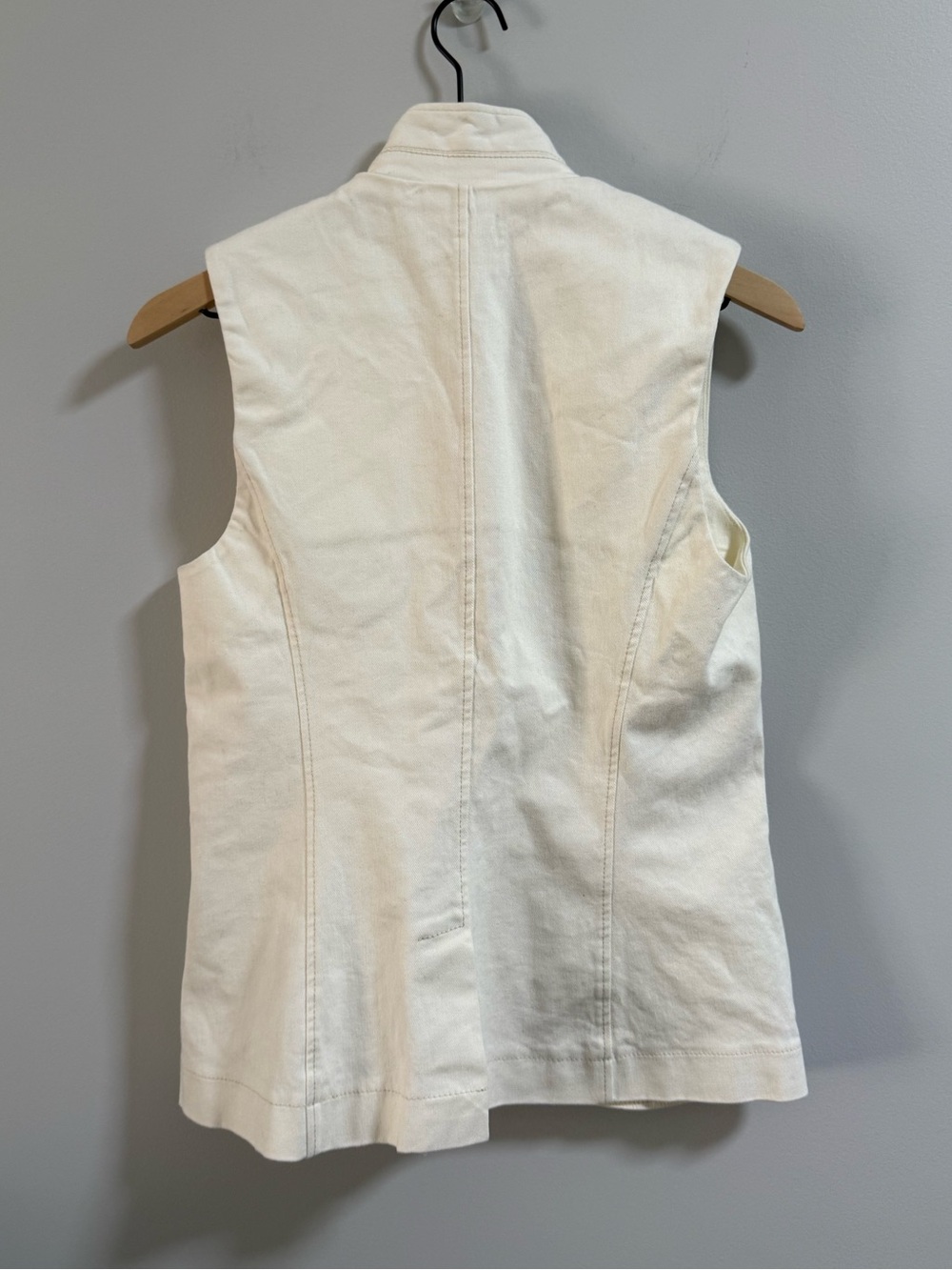 Lola & Sophie Cream Button-Front Vest - Picture 8 of 8